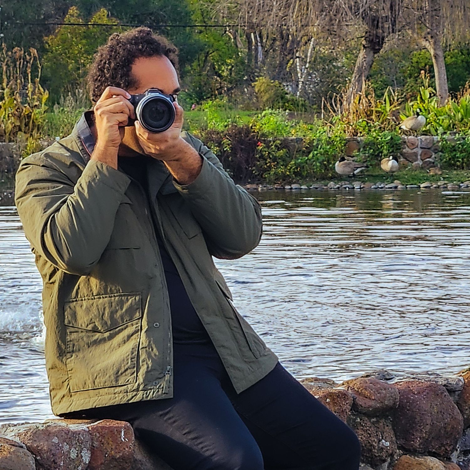Self- portrait of a portrait photographer.