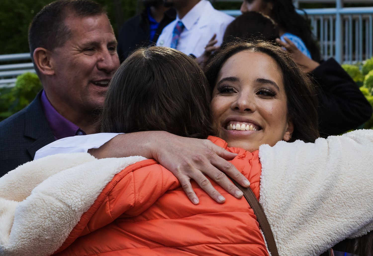 Family celebration after White Coat Ceremony