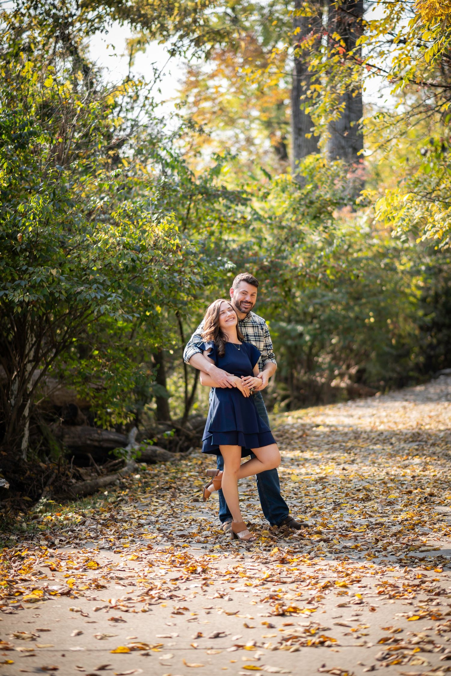 Dancing in the park: an autumn couples lifestyle session capture joy and love between these two individuals.