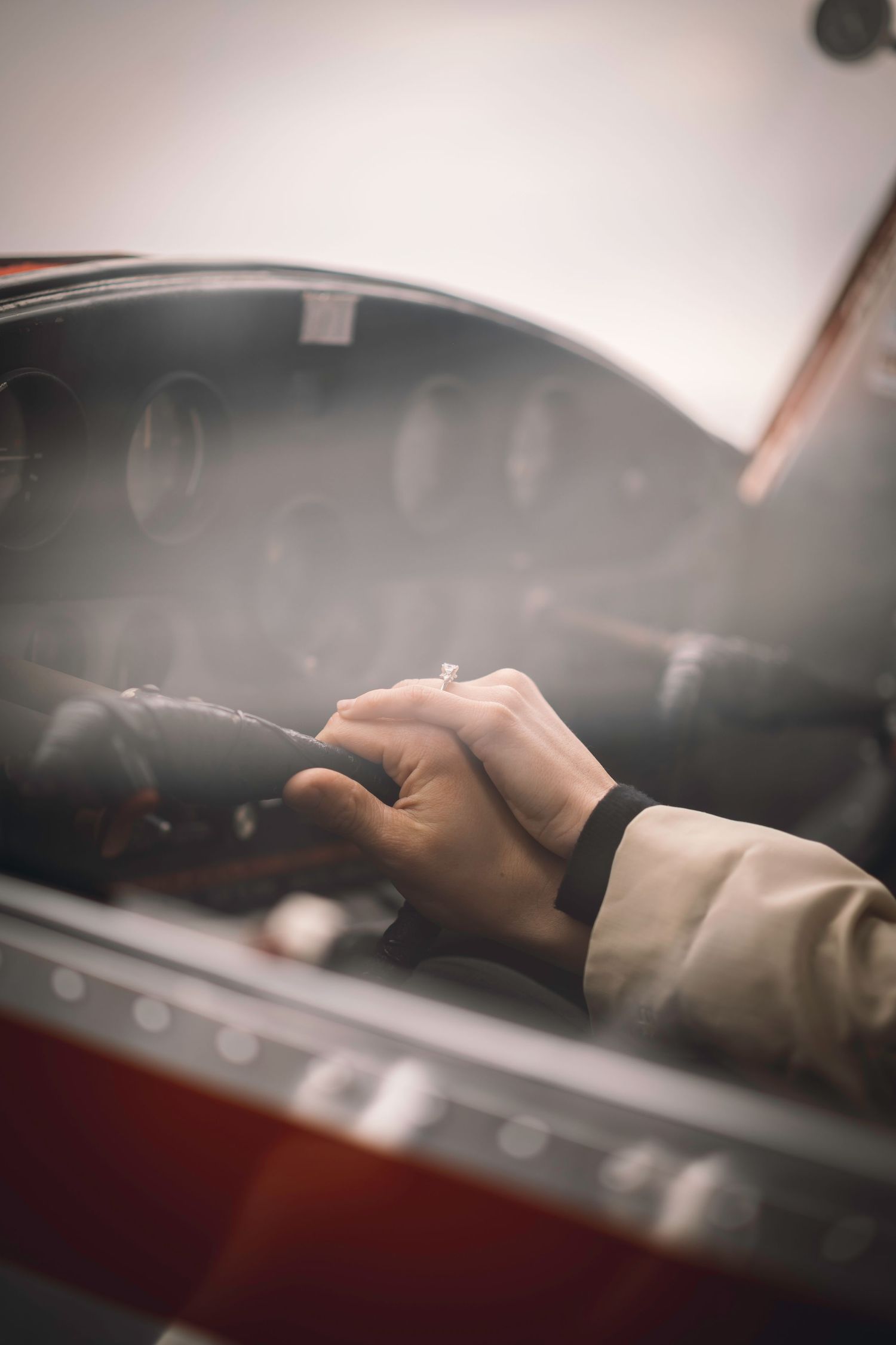 Customized engagement session, like this vintage aircraft engagement session, personalizes your photo experience! Connect today to begin!