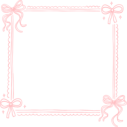 Graphic of bow picture frame