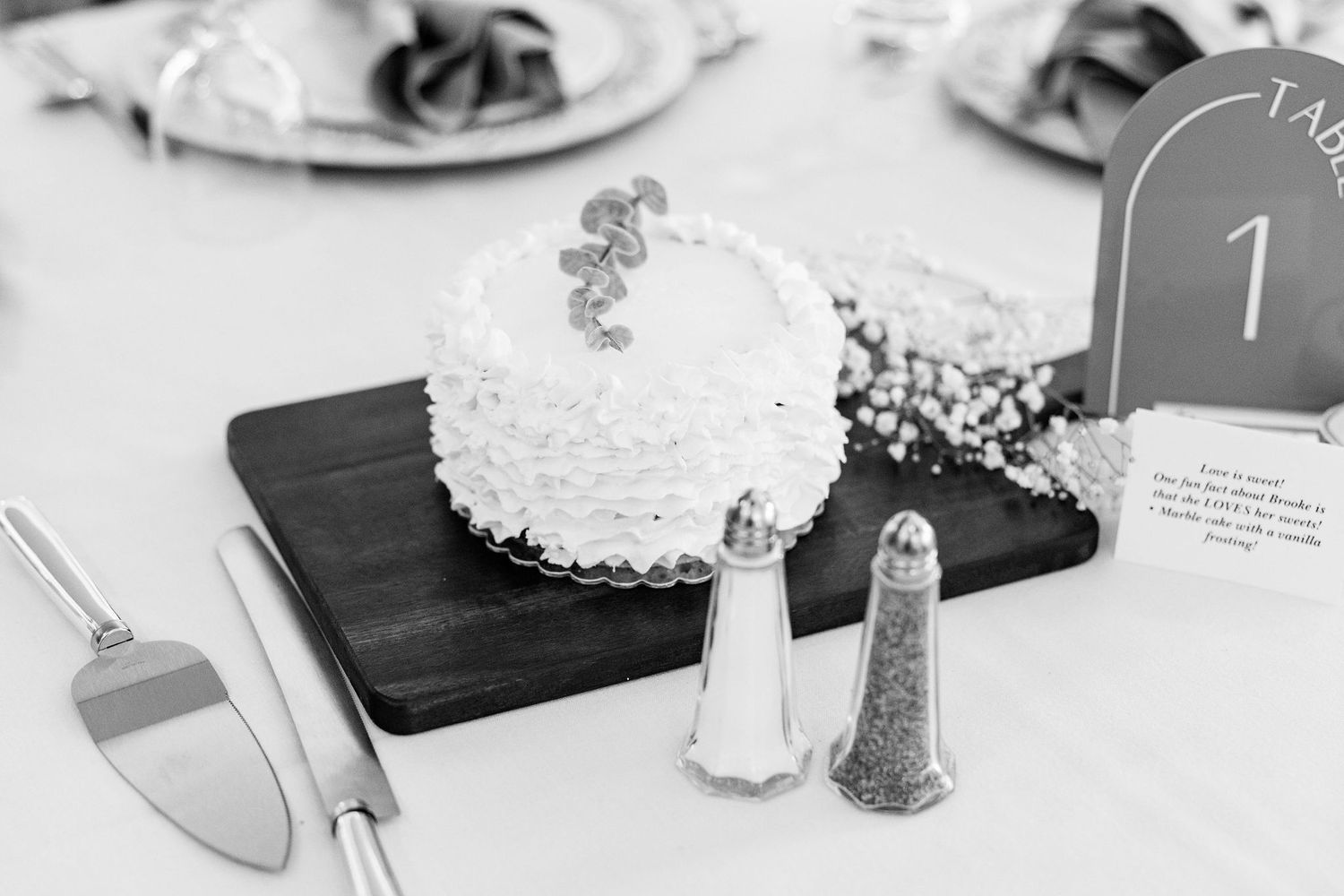 Detail photos of cake at Lapeer Country Club wedding in Michigan