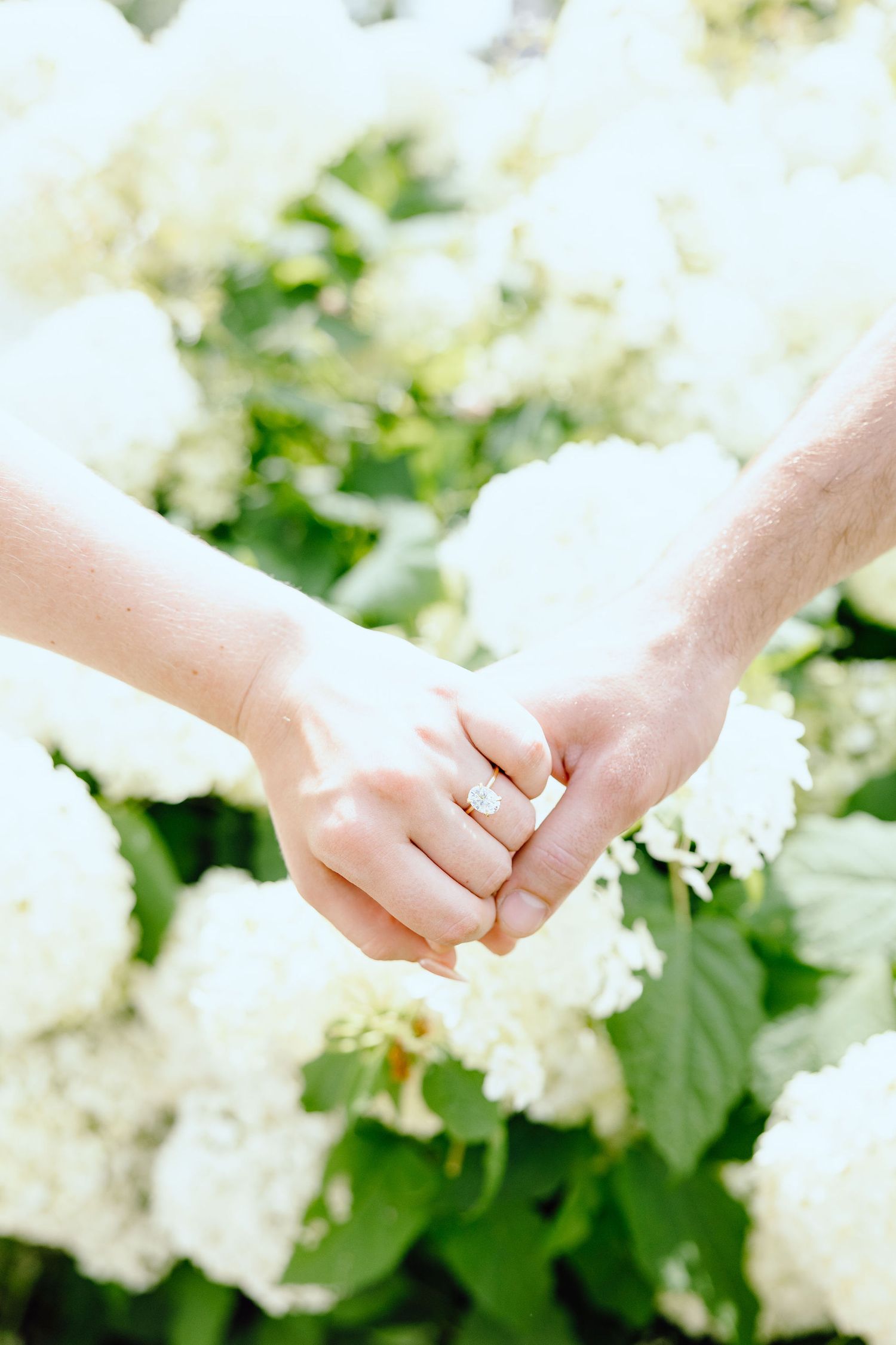 Detail photo of engagement ring at Greenfield Village in Dearborn, MI