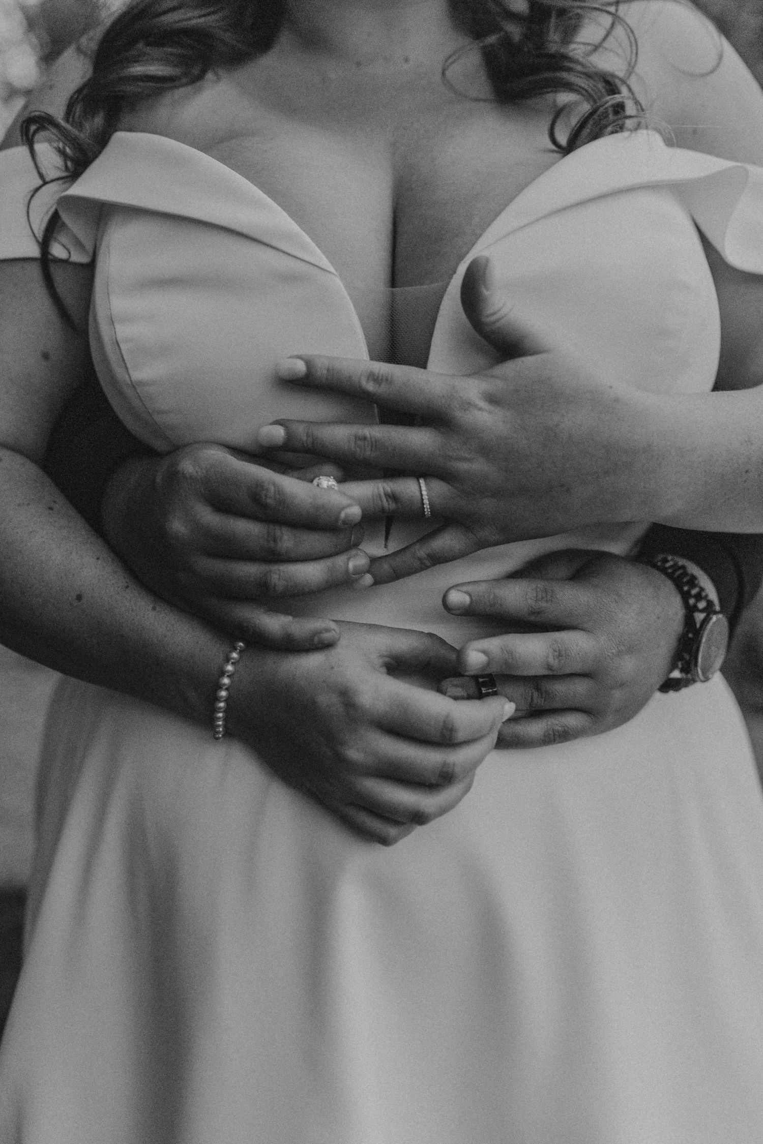 husband and wife at wedding