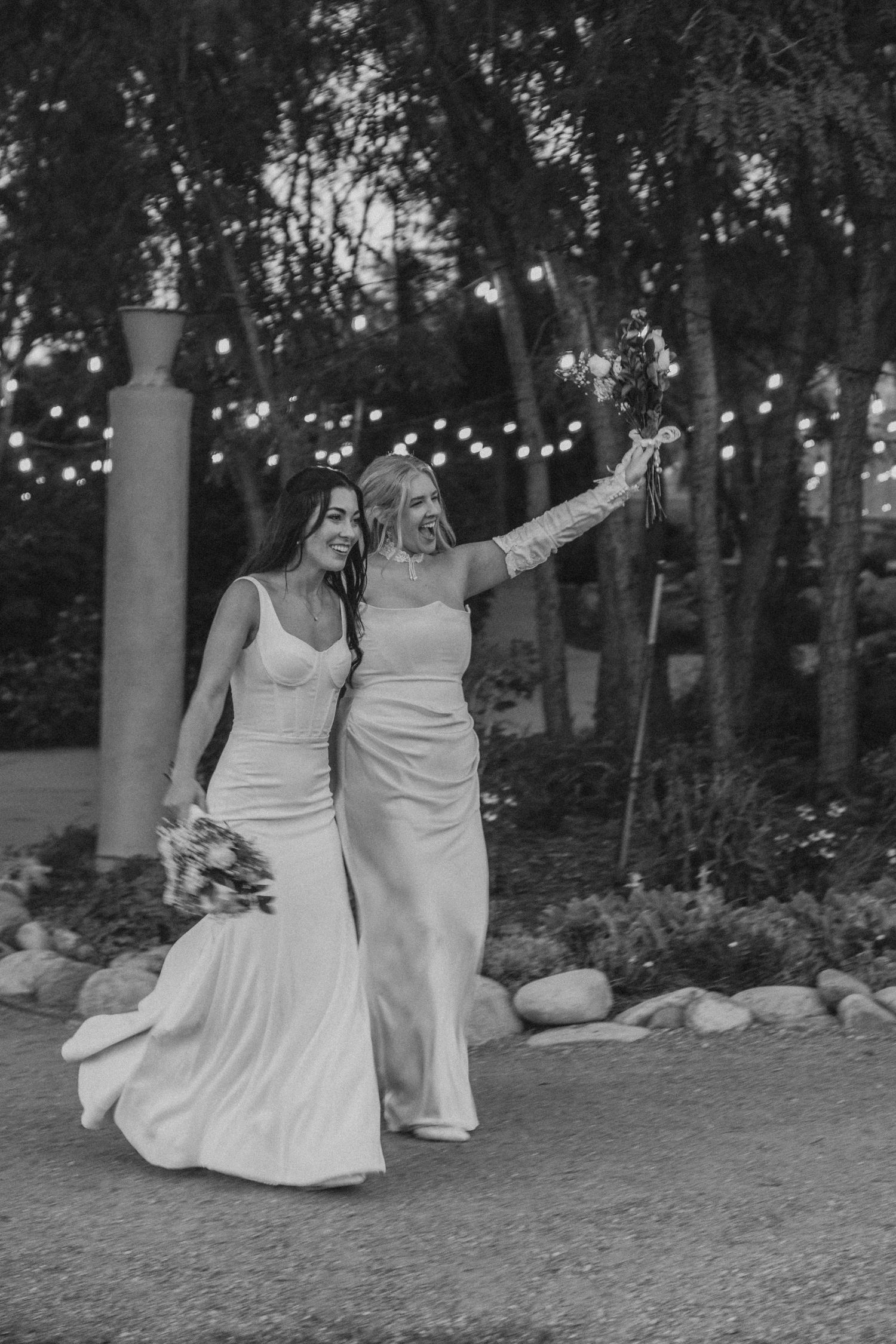 win and wife at wedding
