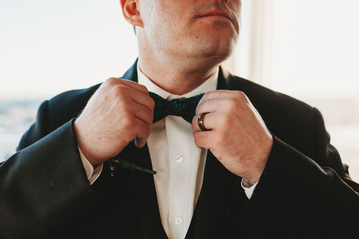 husband at wedding