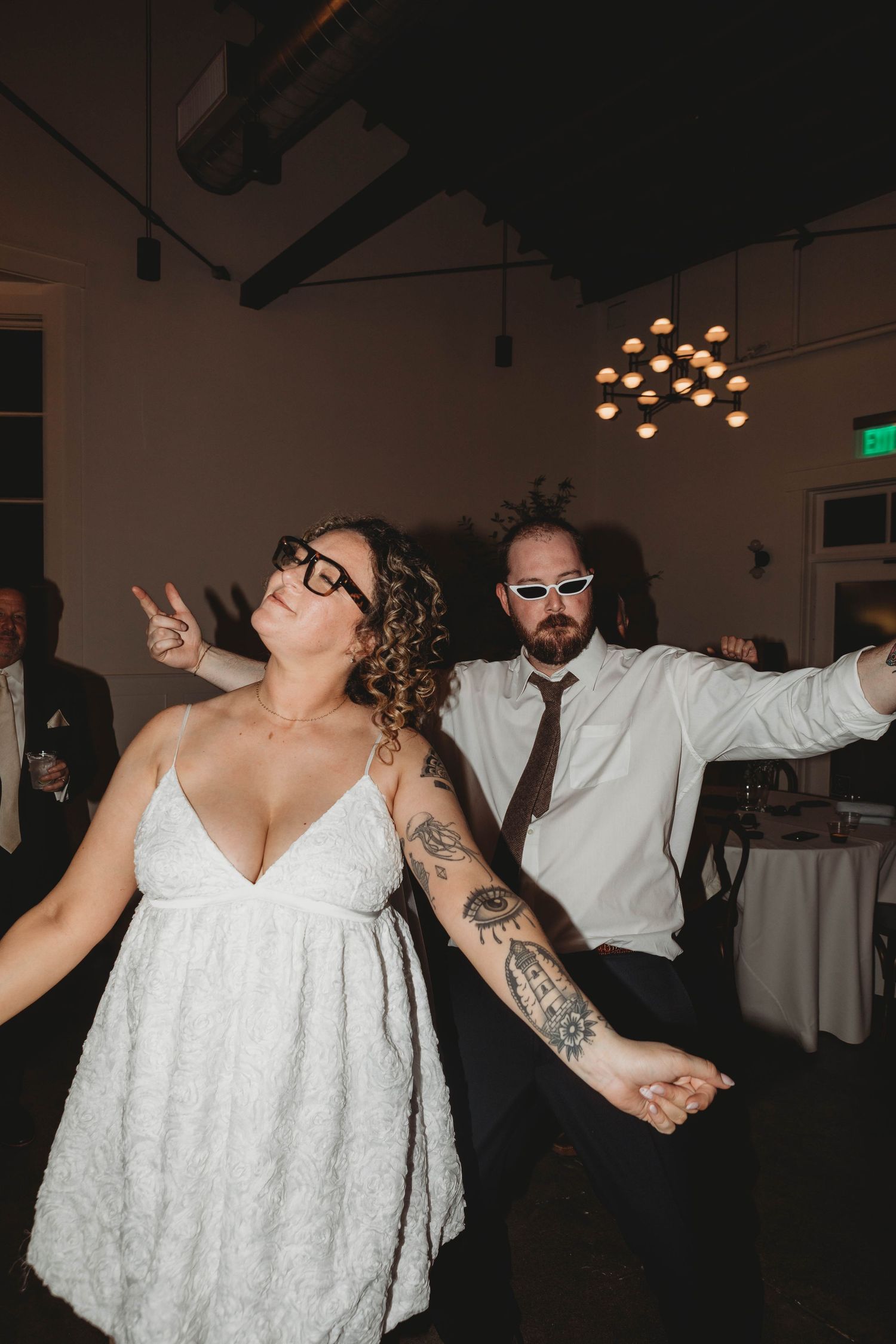 husband and wife at wedding