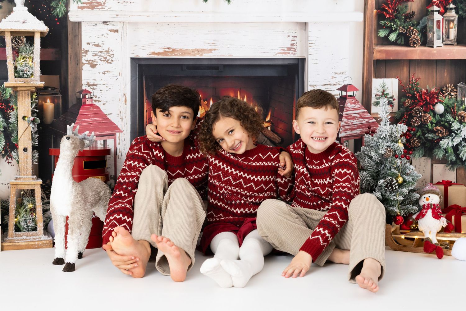 Family Christmas Mini Photography in Welwyn Garden City, Hertfordshire.