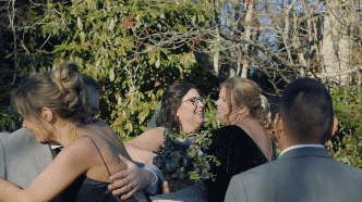 Bride and groom embrace amidst Asheville’s scenic beauty, captured by a skilled wedding photographer
