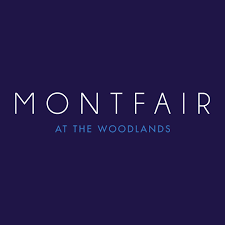Montfair at The Woodlands logo in elegant typography on deep purple background.