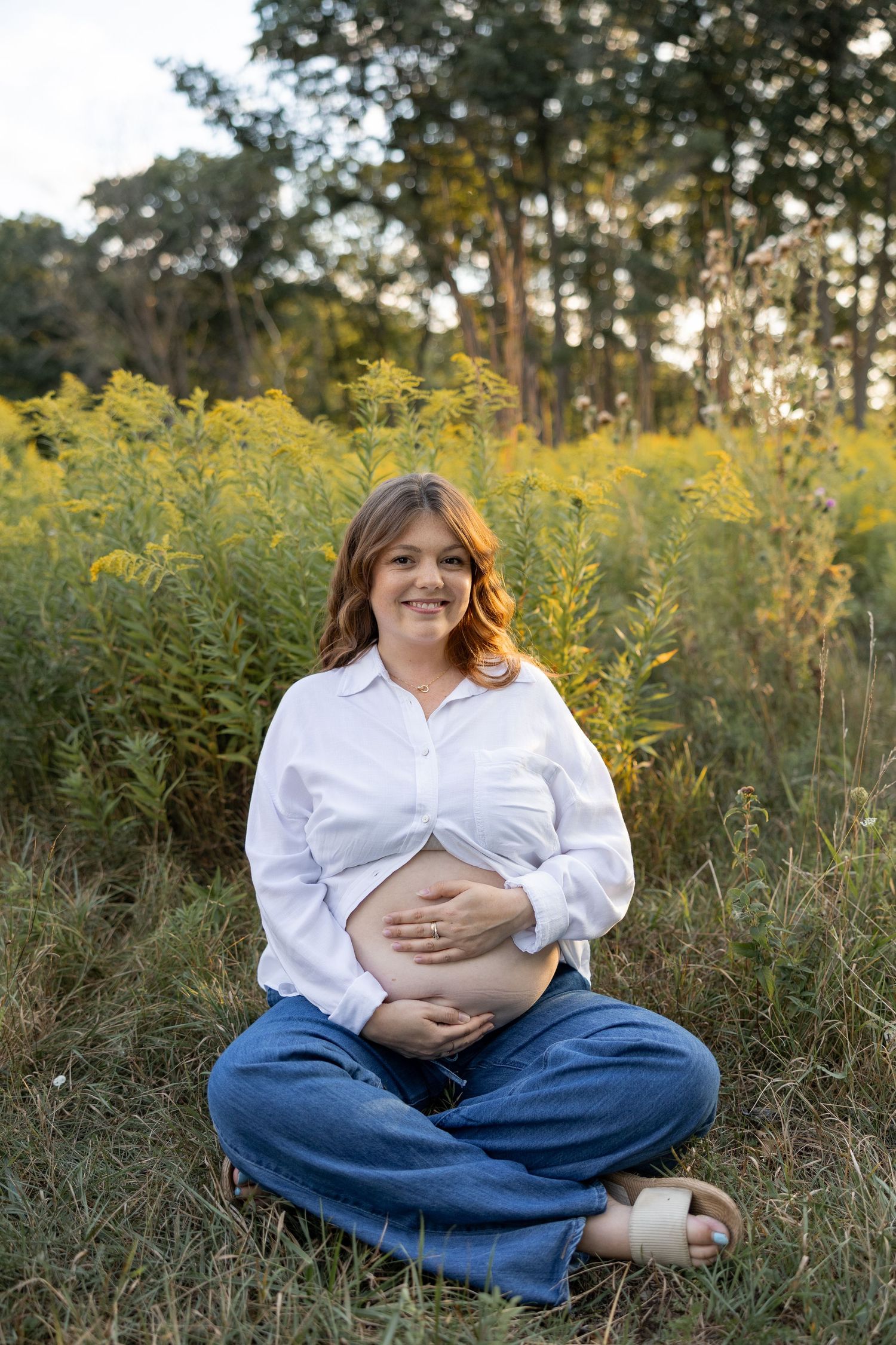 Sunset Maternity Milestone Session in Hamilton, Ontario.