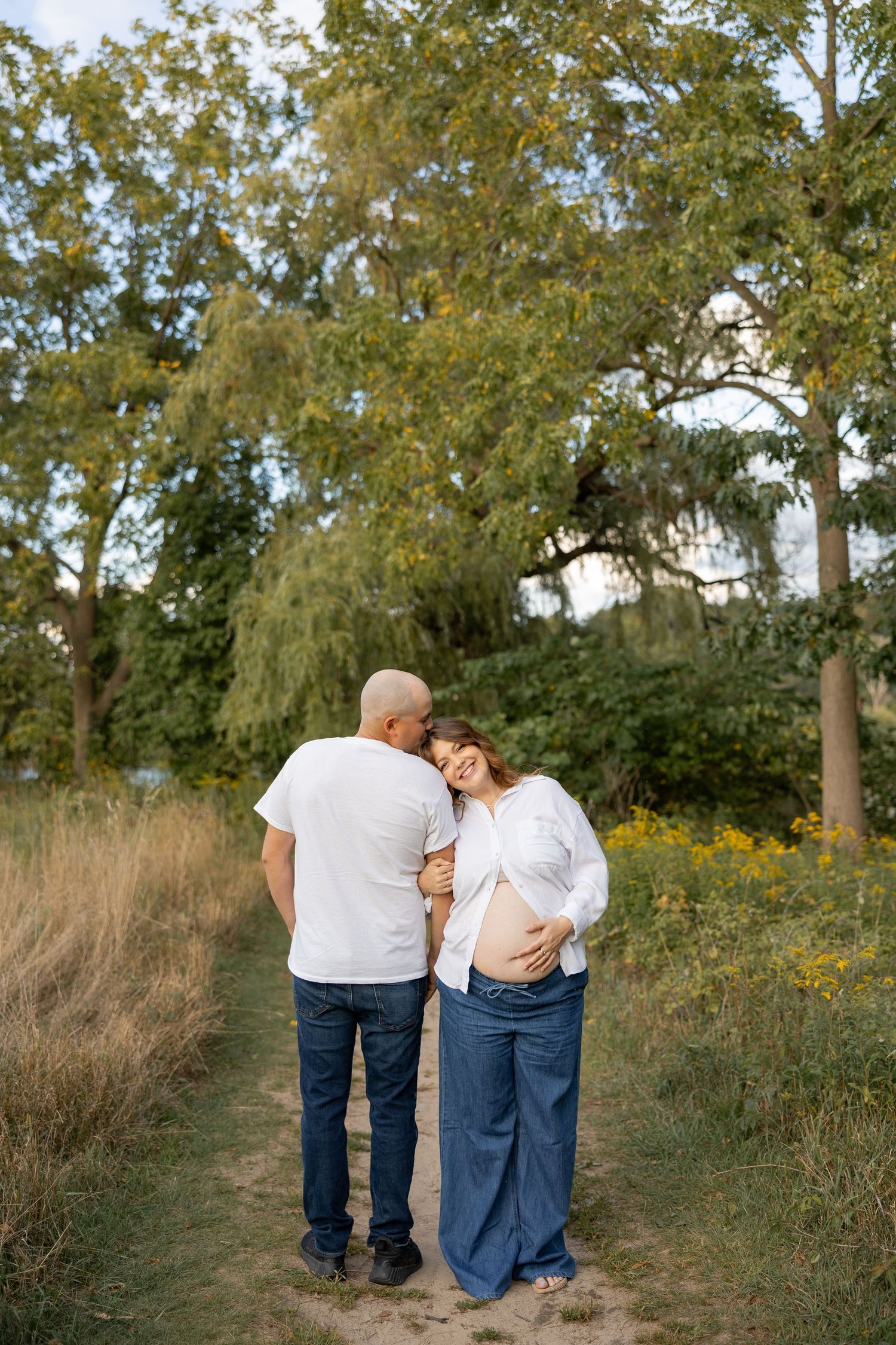 Sunset Maternity Milestone Session in Hamilton, Ontario.