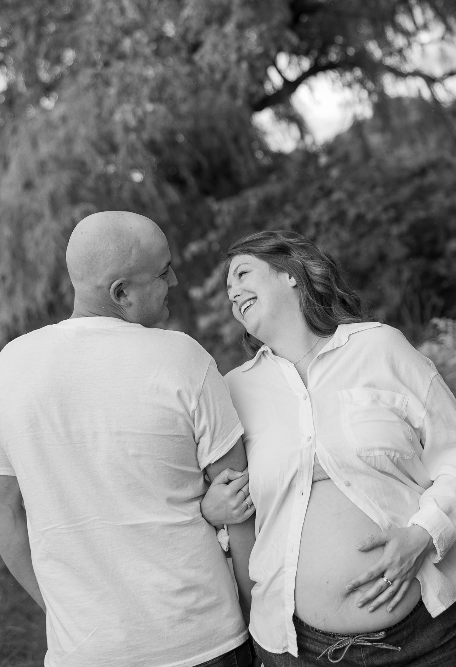 Sunset Maternity Milestone Session in Hamilton, Ontario.
