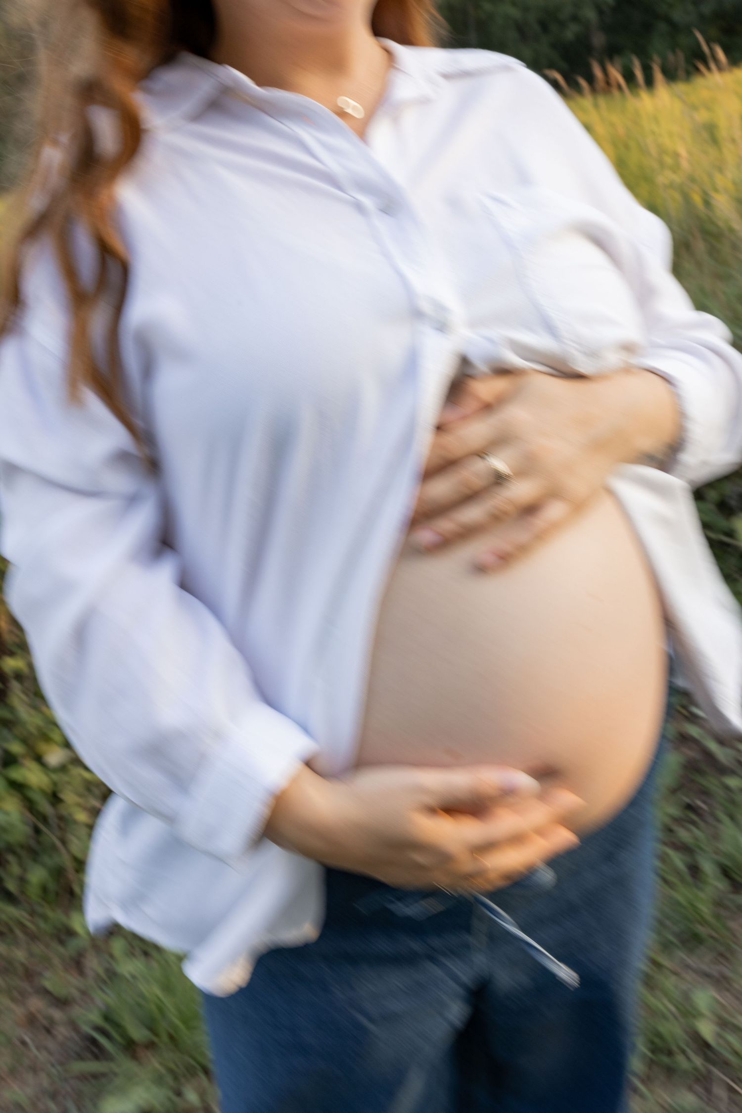 Sunset Maternity Milestone Session in Hamilton, Ontario.