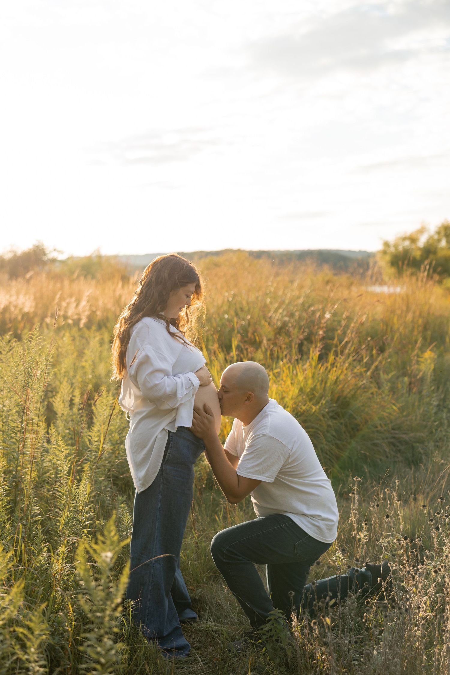 Sunset Maternity Milestone Session in Hamilton, Ontario.