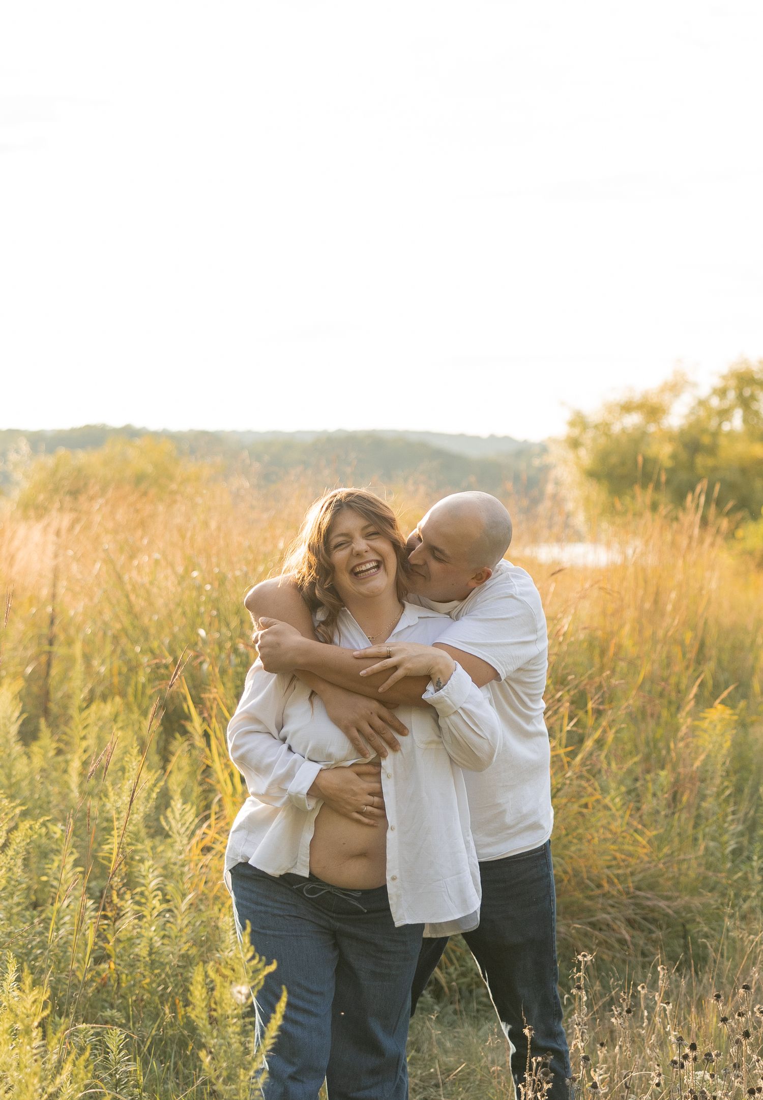 Sunset Maternity Milestone Session in Hamilton, Ontario.