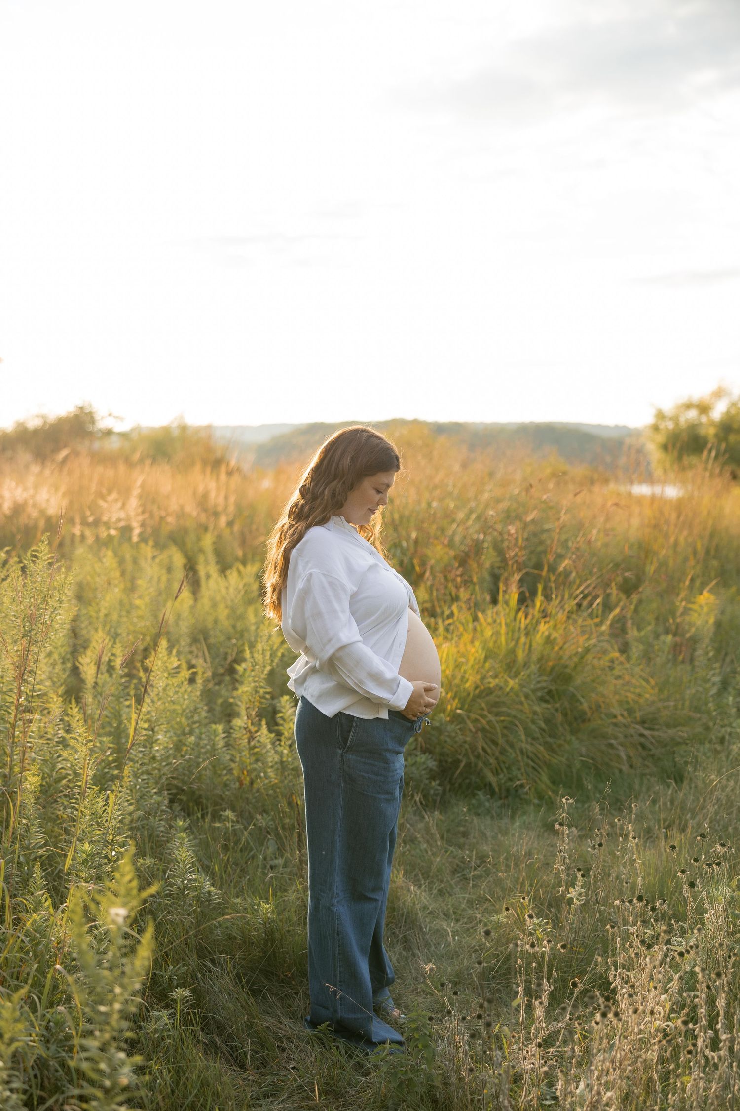 Sunset Maternity Milestone Session in Hamilton, Ontario.