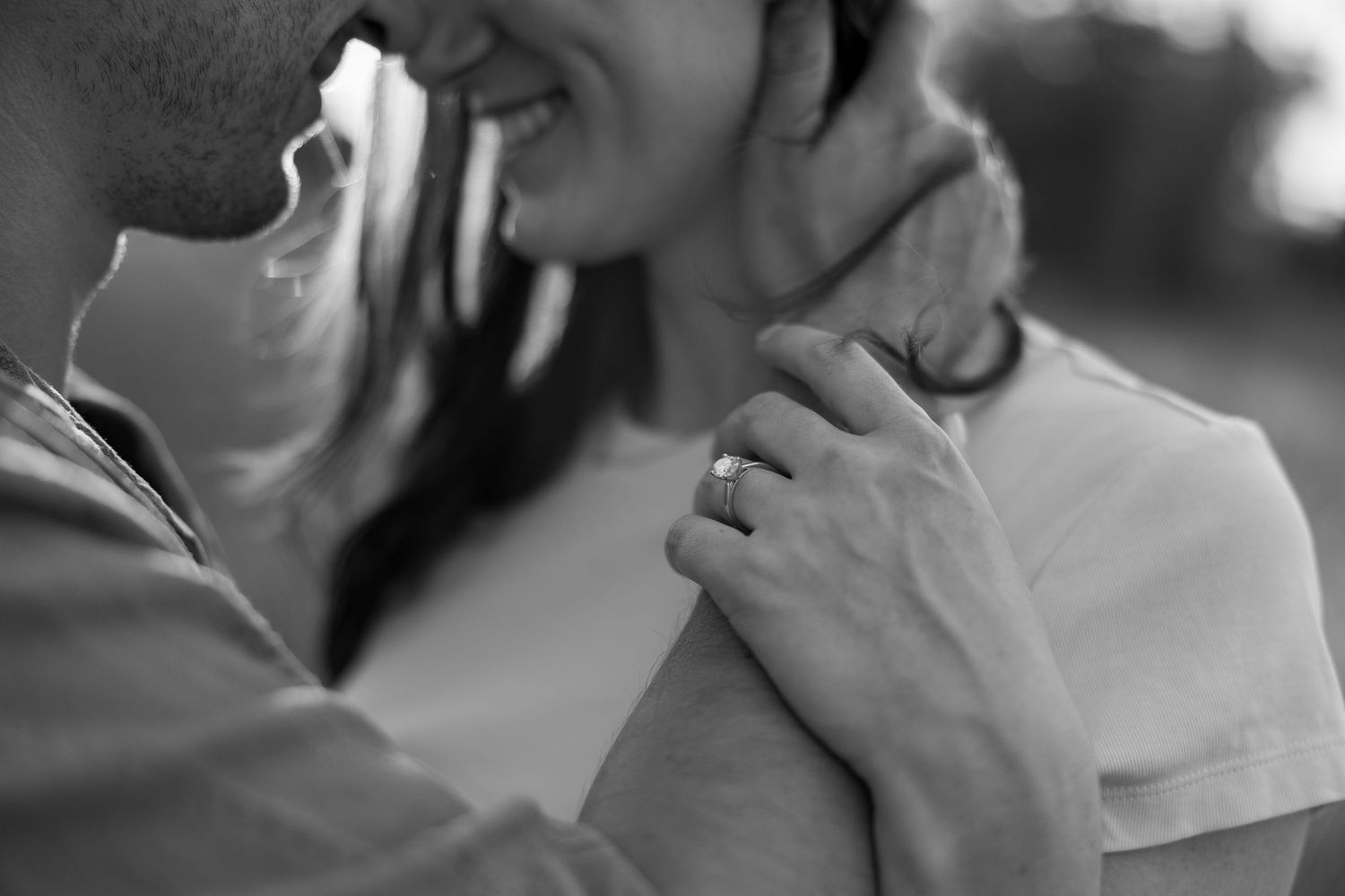 Ring shot from engagement session in Hamilton, Ontario.
