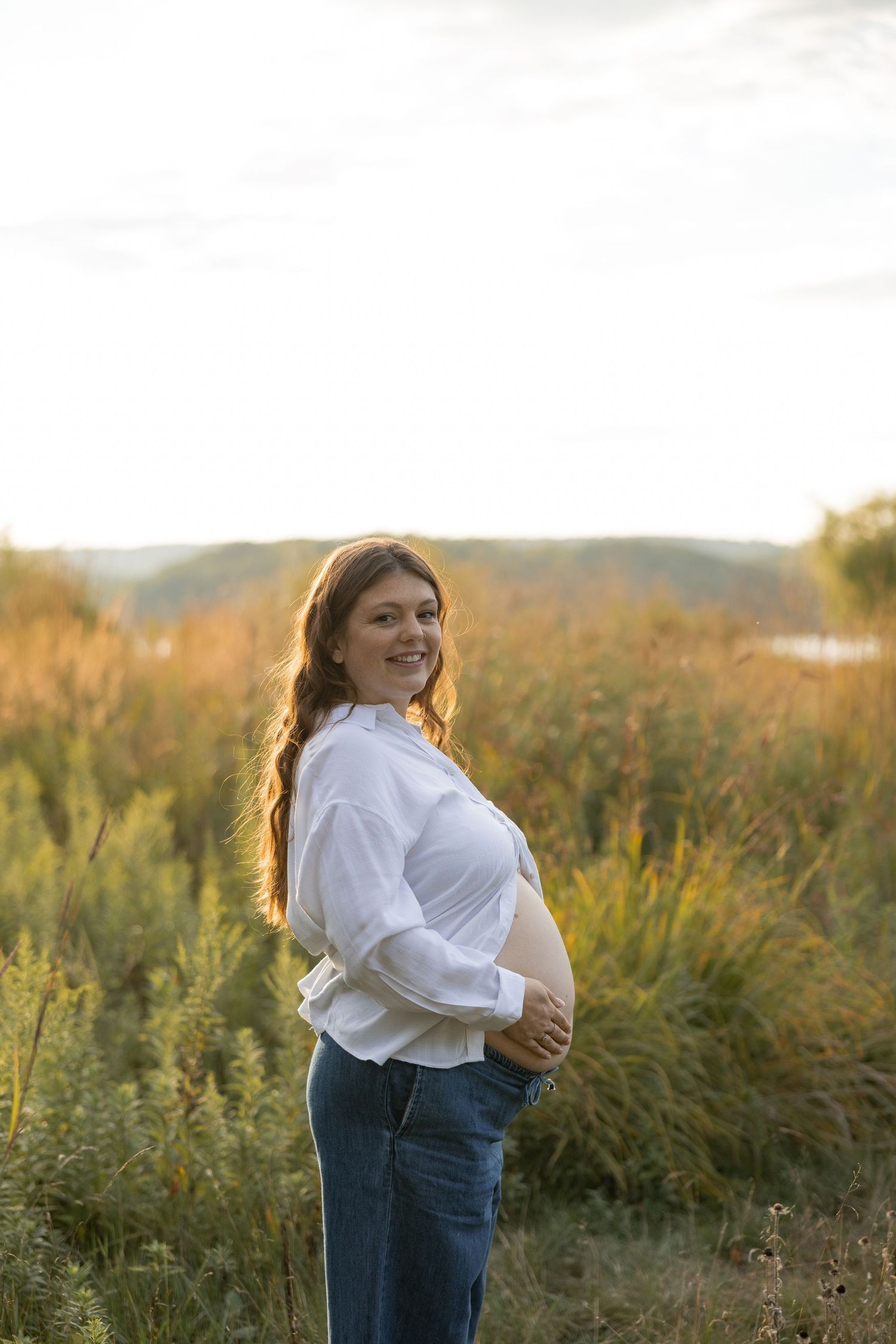 Sunset Maternity Milestone Session in Hamilton, Ontario.