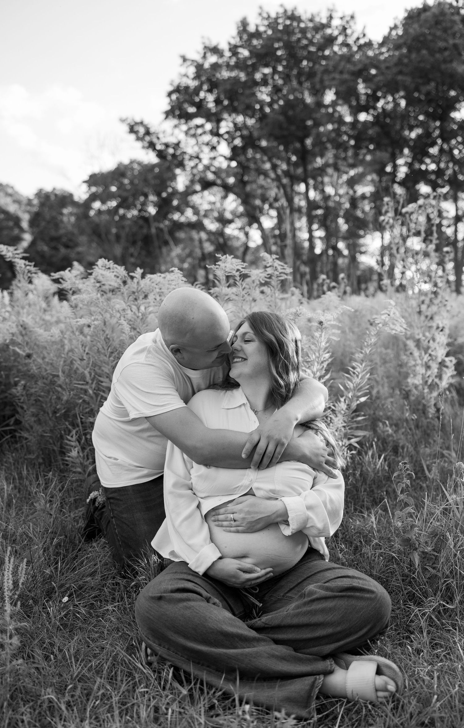 Sunset Maternity Milestone Session in Hamilton, Ontario.