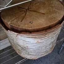 Rustic block of wood