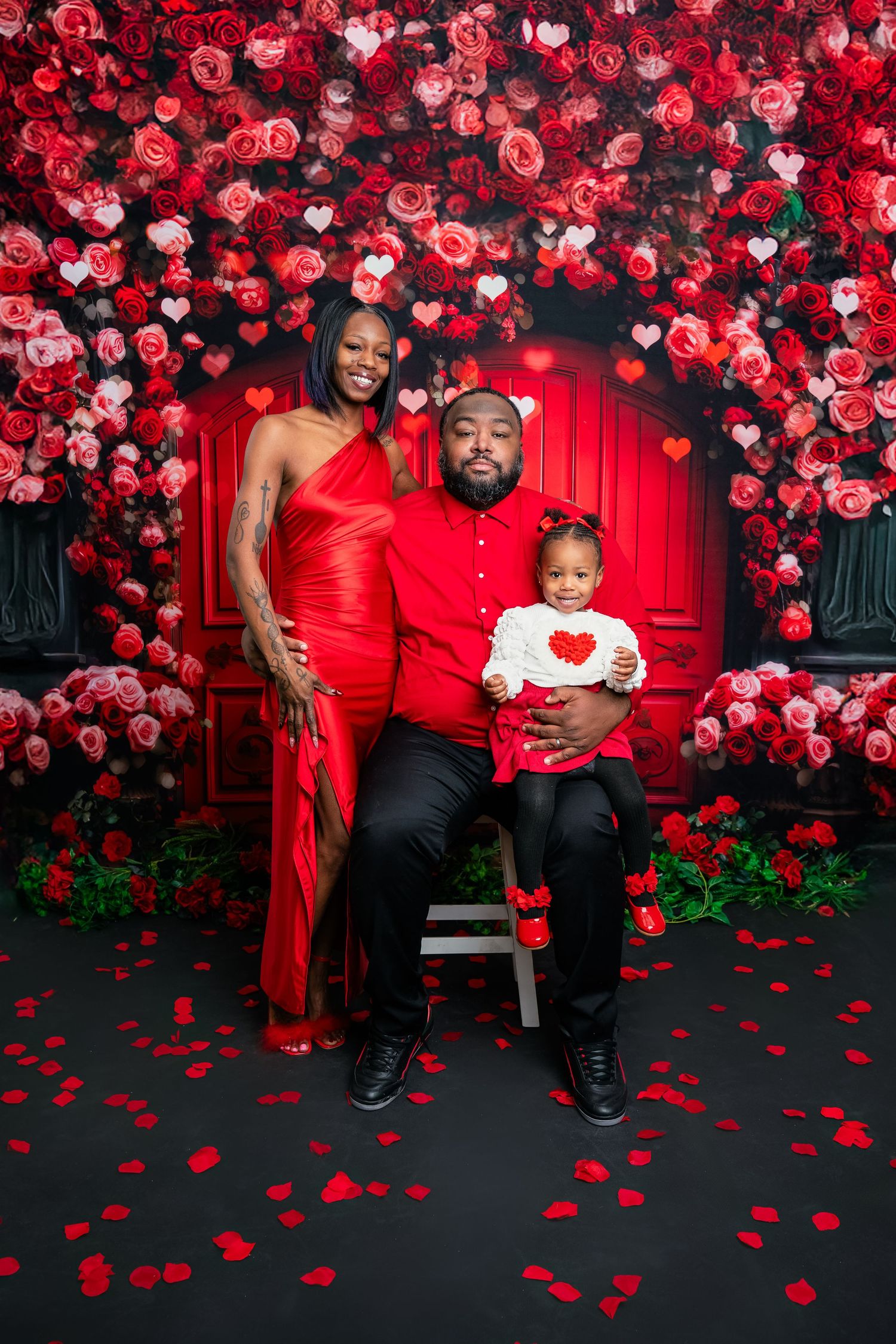 Metro Detroit family photographer capturing  Romantic Valentine's Day photoshoot
