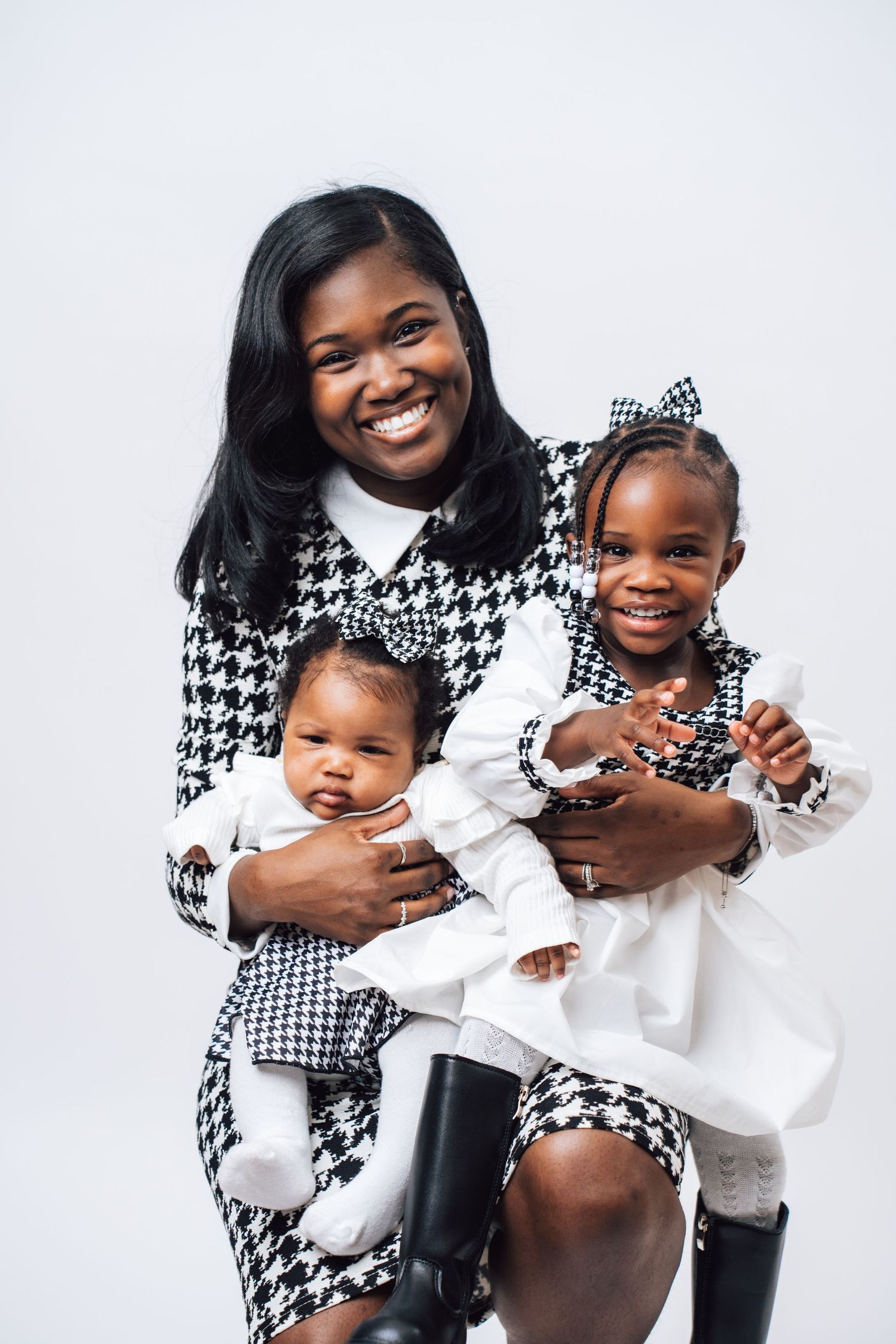 Metro Detroit family photographer capturing Studio portrait