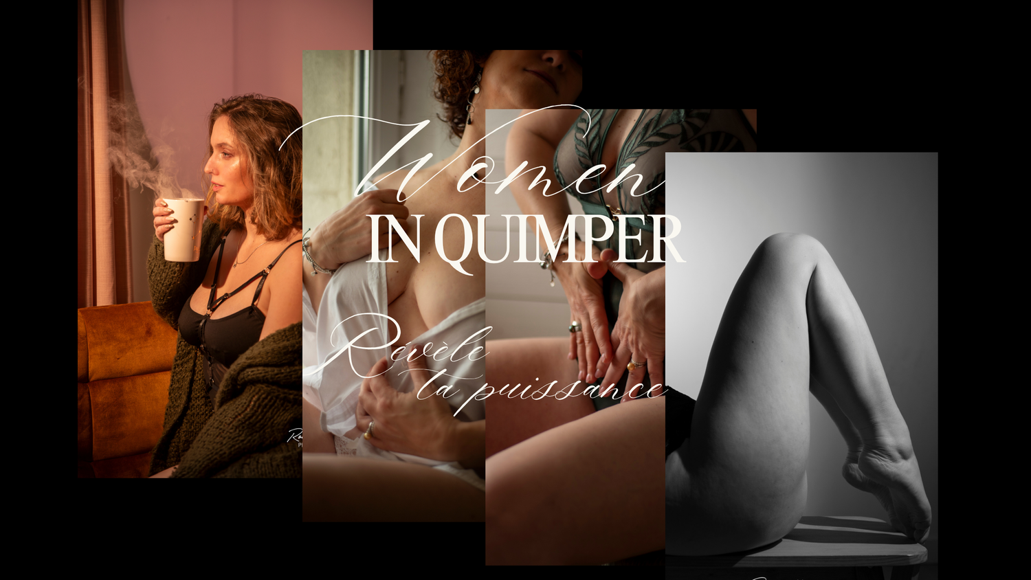 4 photos une femmes en