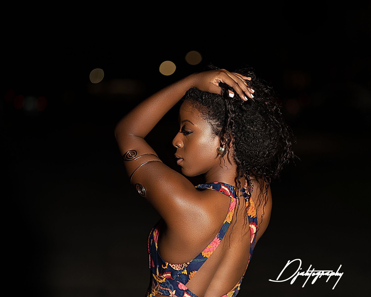 Artistic portrait photography South Florida female subject with dramatic lighting modern fine art style