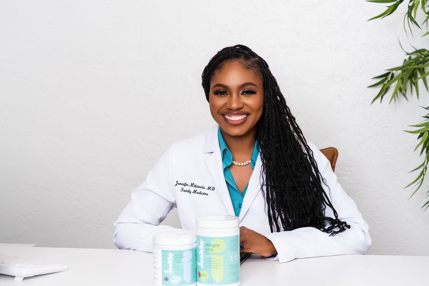 Doctor headshot session South Florida modern medical branding photography with natural light