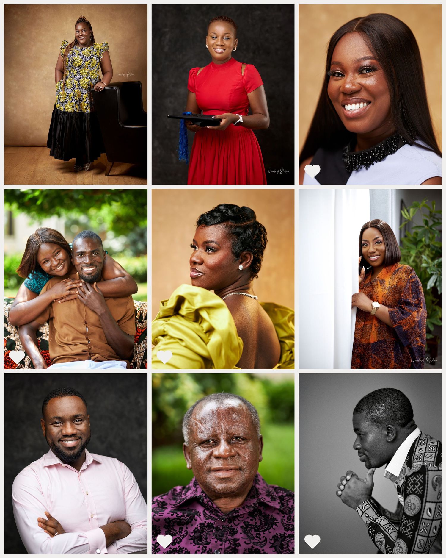 Professional portrait photography in Accra, Ghana by Lensstory Studios capturing authentic expressions and timeless beauty.