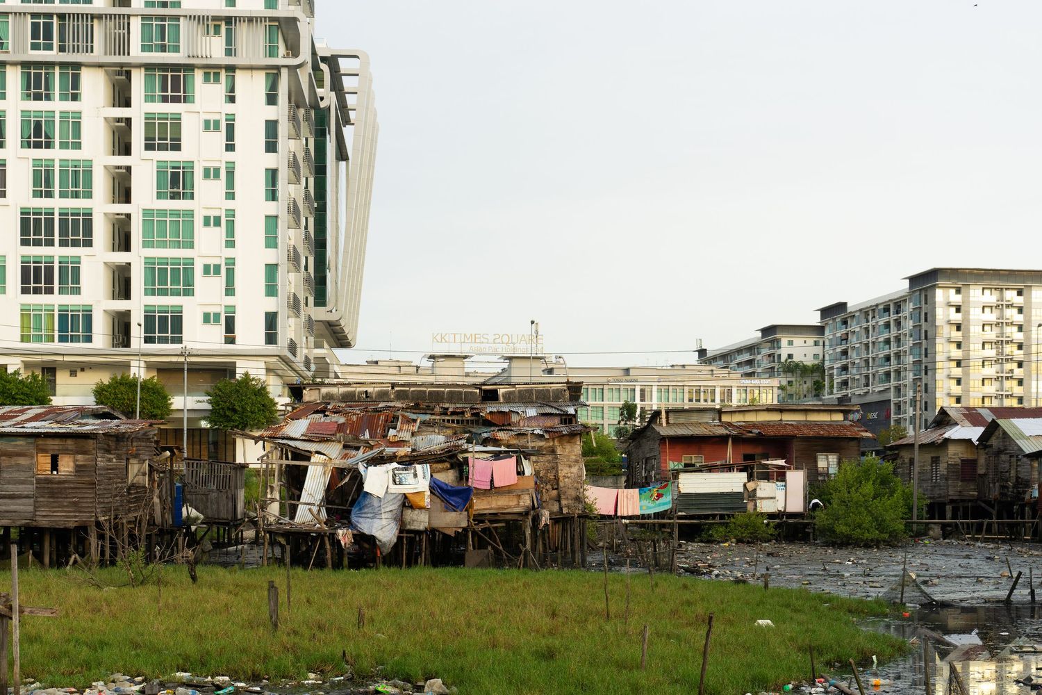 A significant socioeconomic gap exists among residents in the Kota Kinabalu city area.