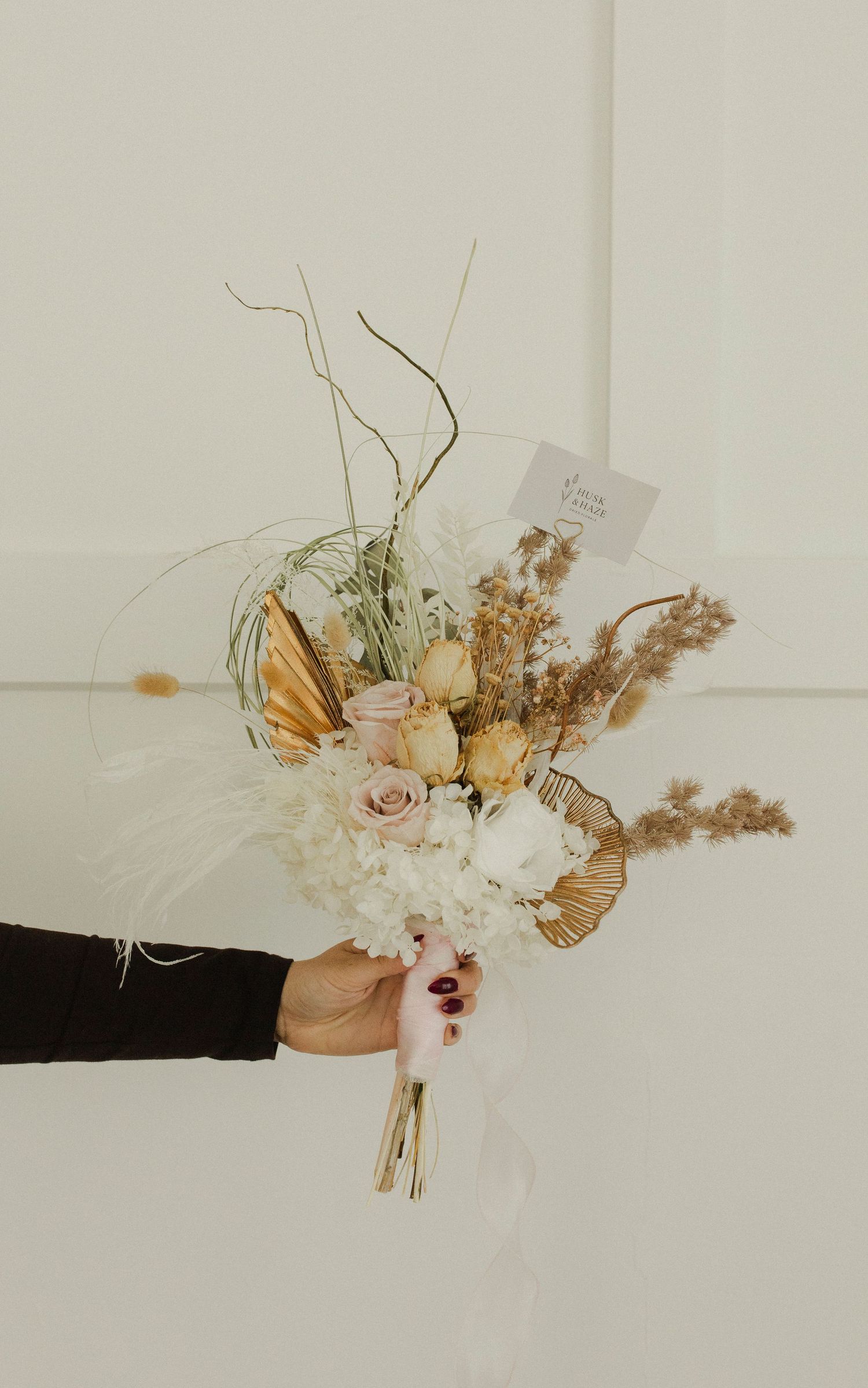 Floral bouquet for elopement package hamilton nz