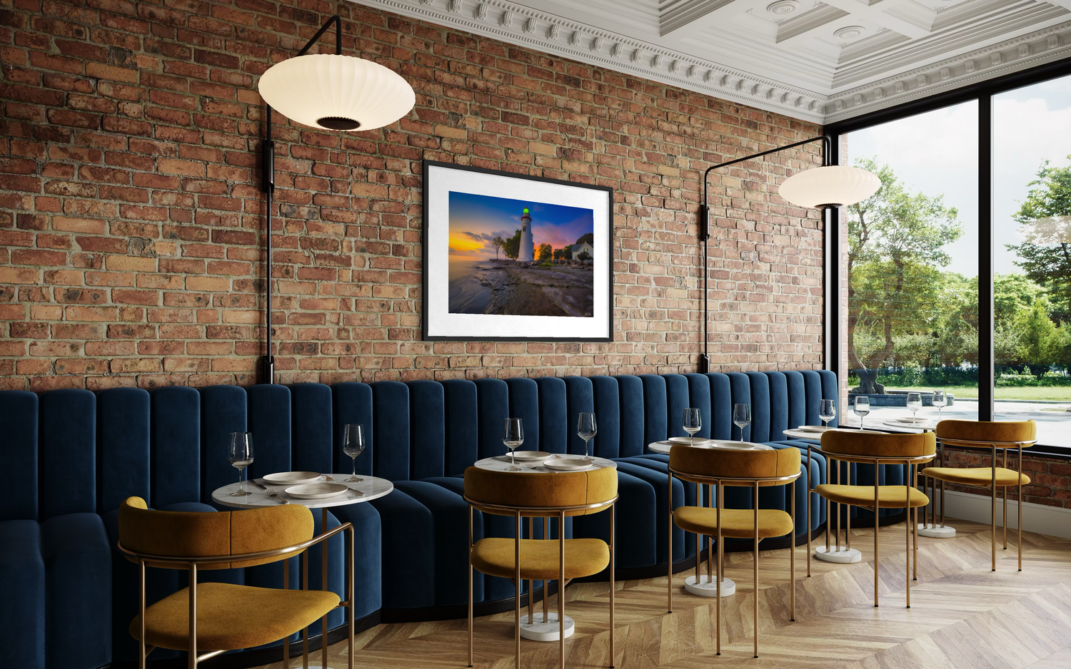 Custom commissioned photography by Ohio photographer Shane DeLong, created as fine-art artwork for a corporate or hospitality interior.