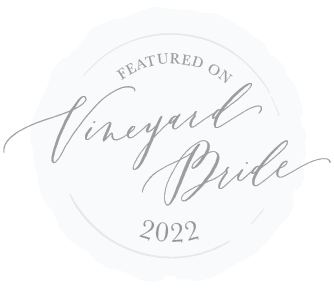 Collection of elegant wedding feature badges in soft gray tones.