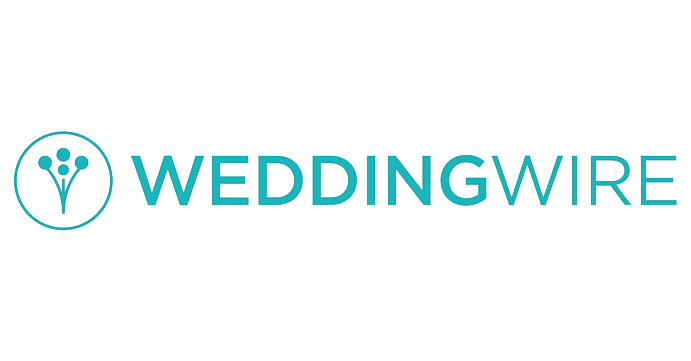 Wedding Wire logo in turquoise blue on white background.