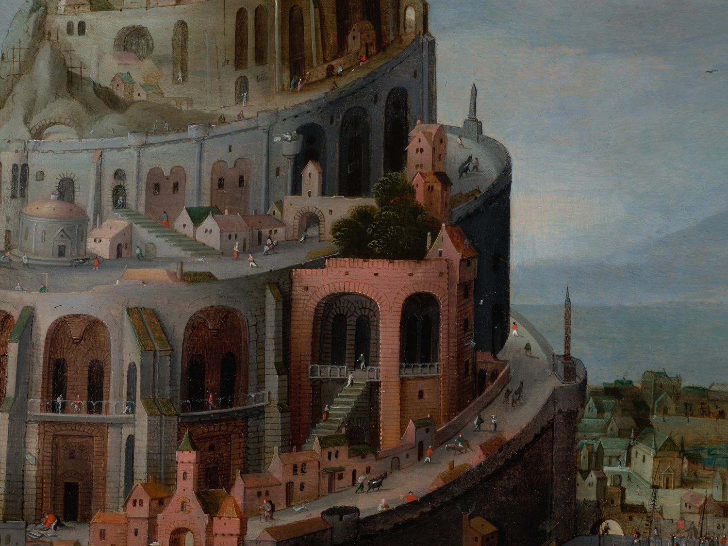Reproduction photographique d’une peinture représentant la Tour de Babel — Chroma & Muséa