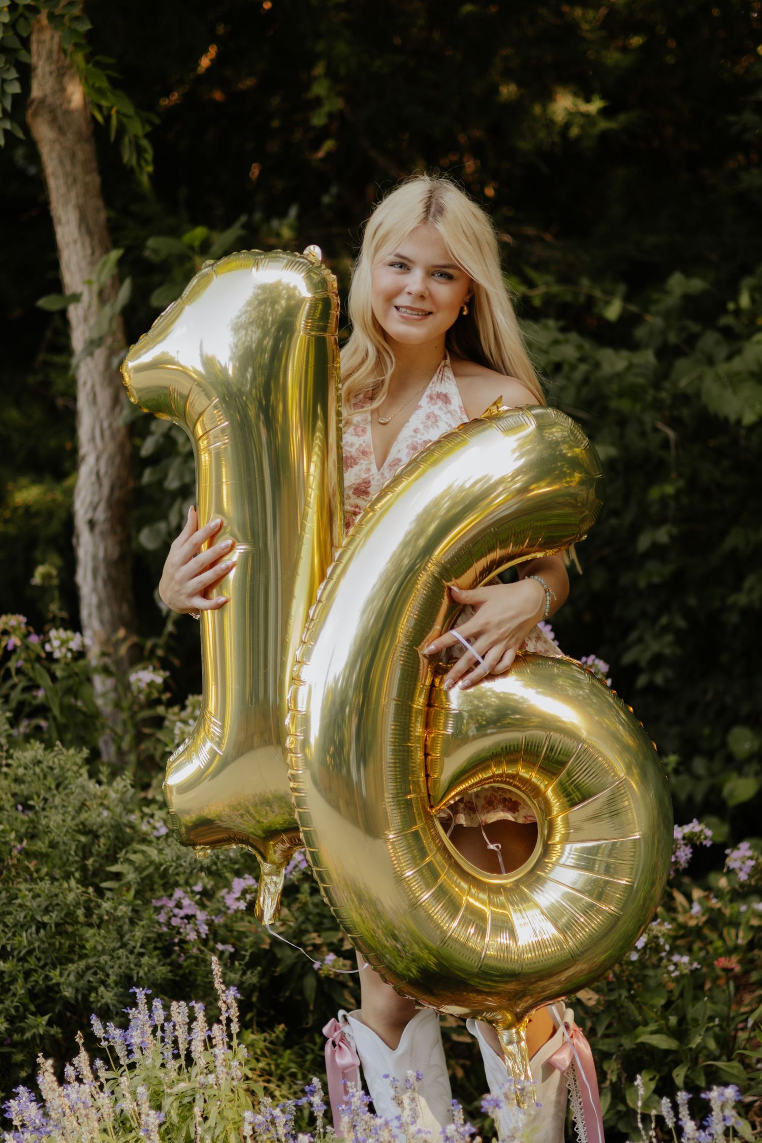 Sweet 16 birthday portrait celebrating a sixteenth birthday.