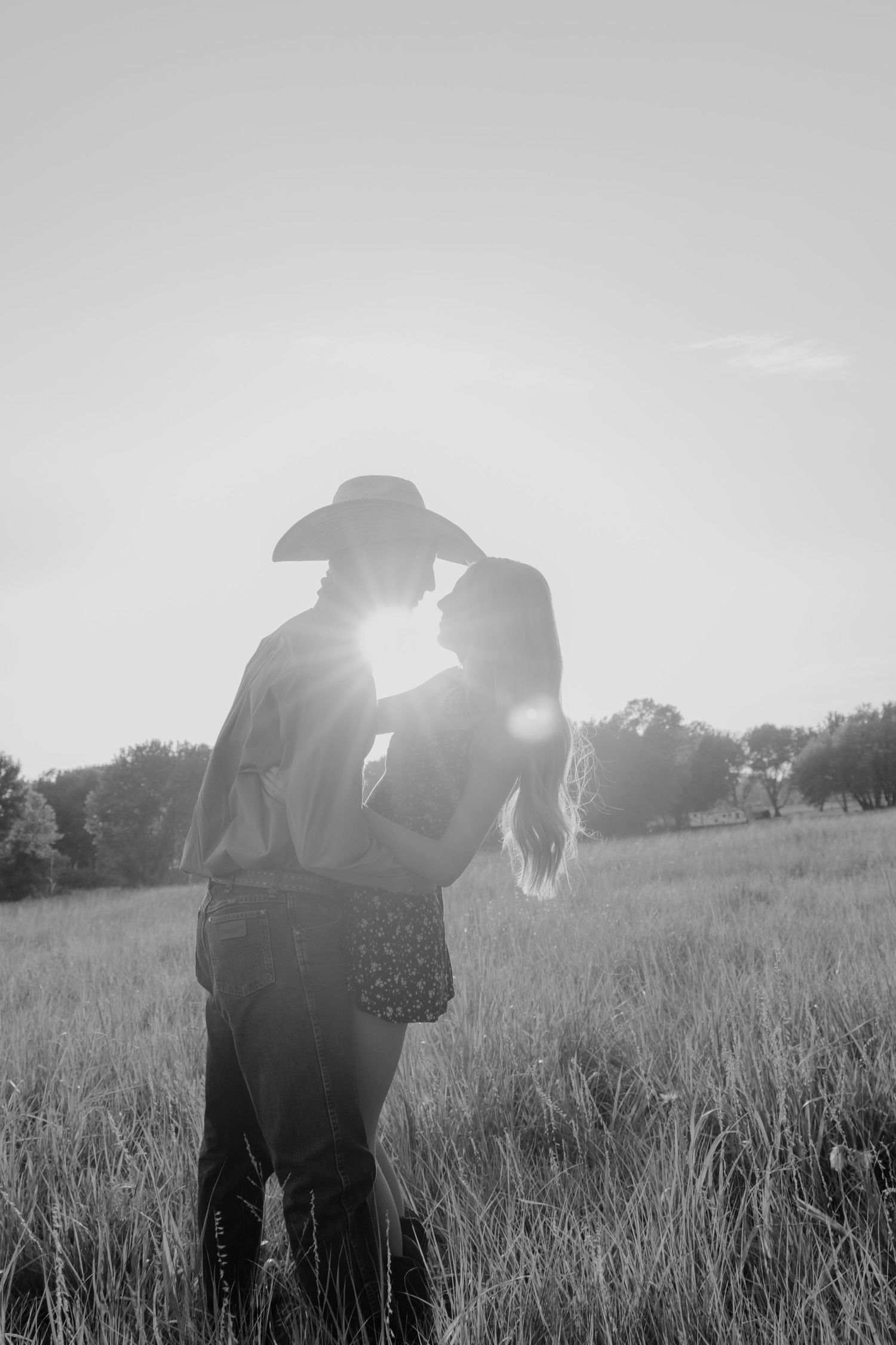 Couple posing together during a couples photography session.