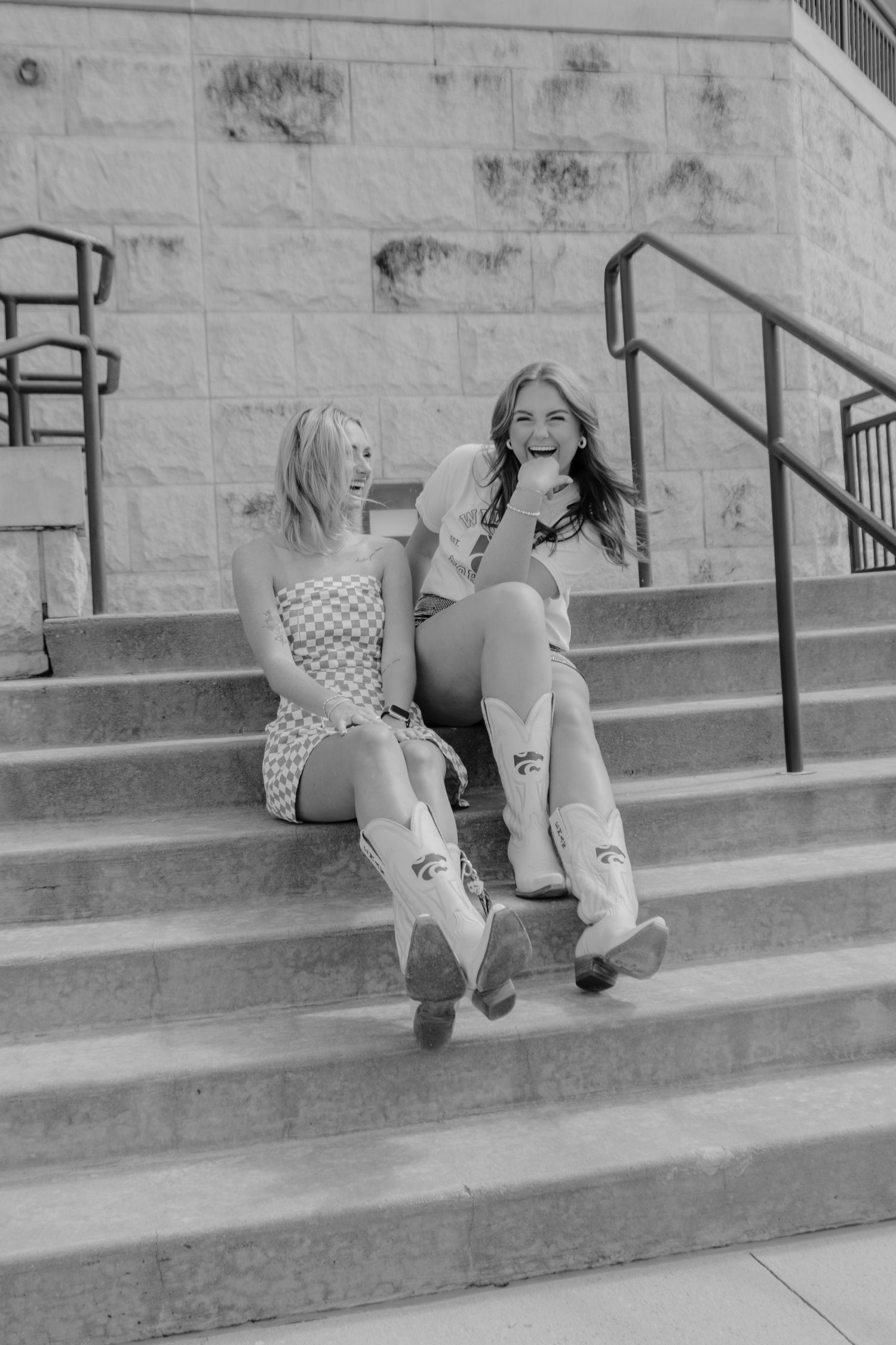 College senior portrait celebrating graduation in Manhattan, Kansas.
