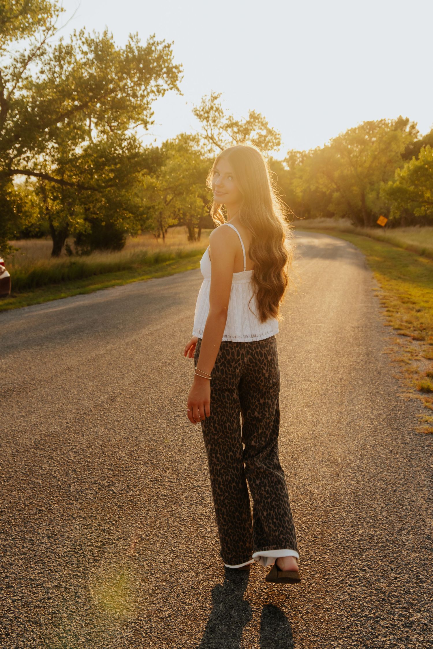 High school senior portrait taken during a senior photography session in Southwest Kansas.