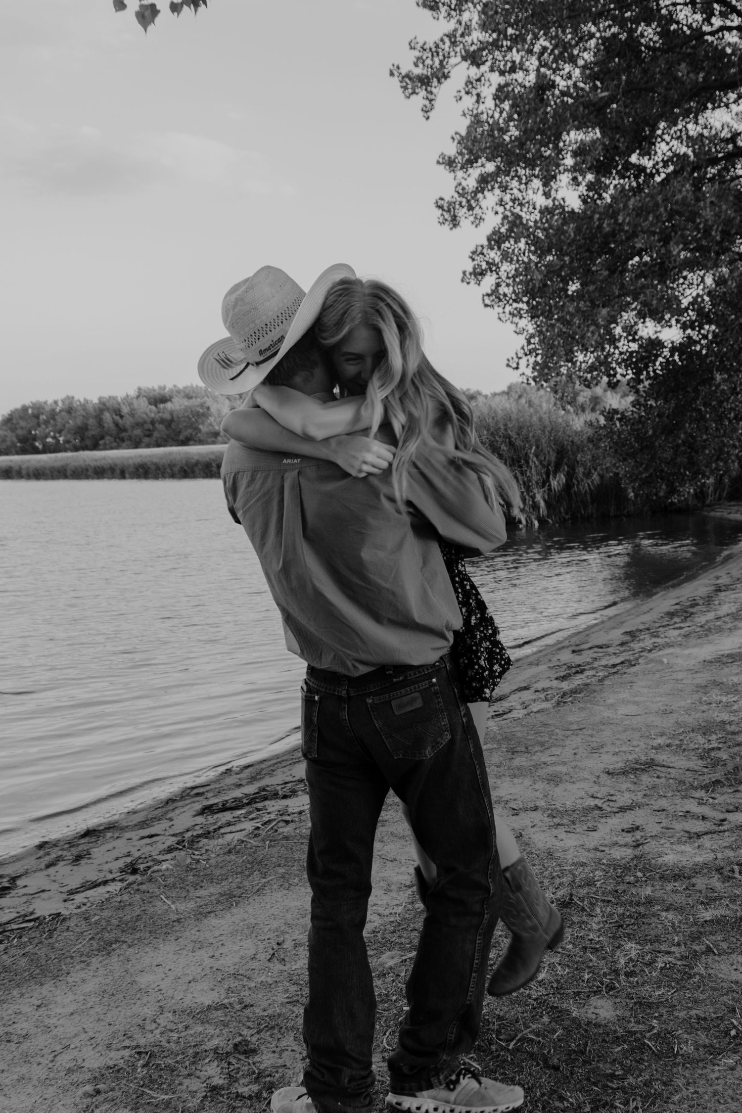Couple posing together during a couples photography session.