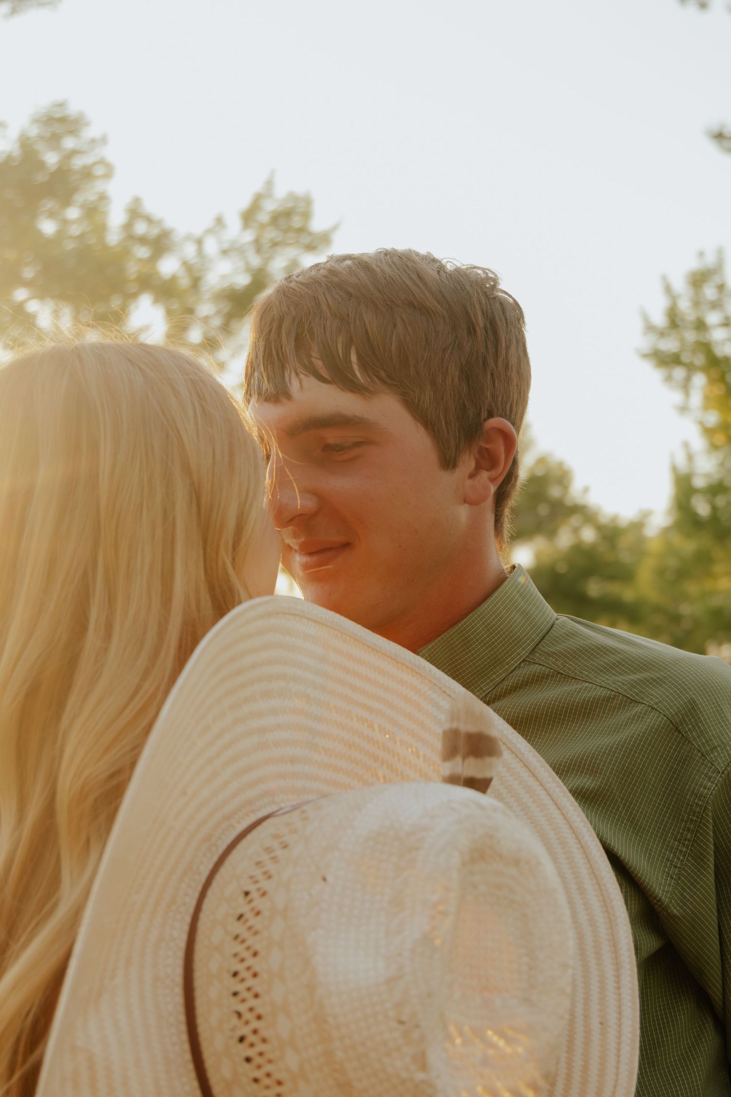Couple posing together during a couples photography session.