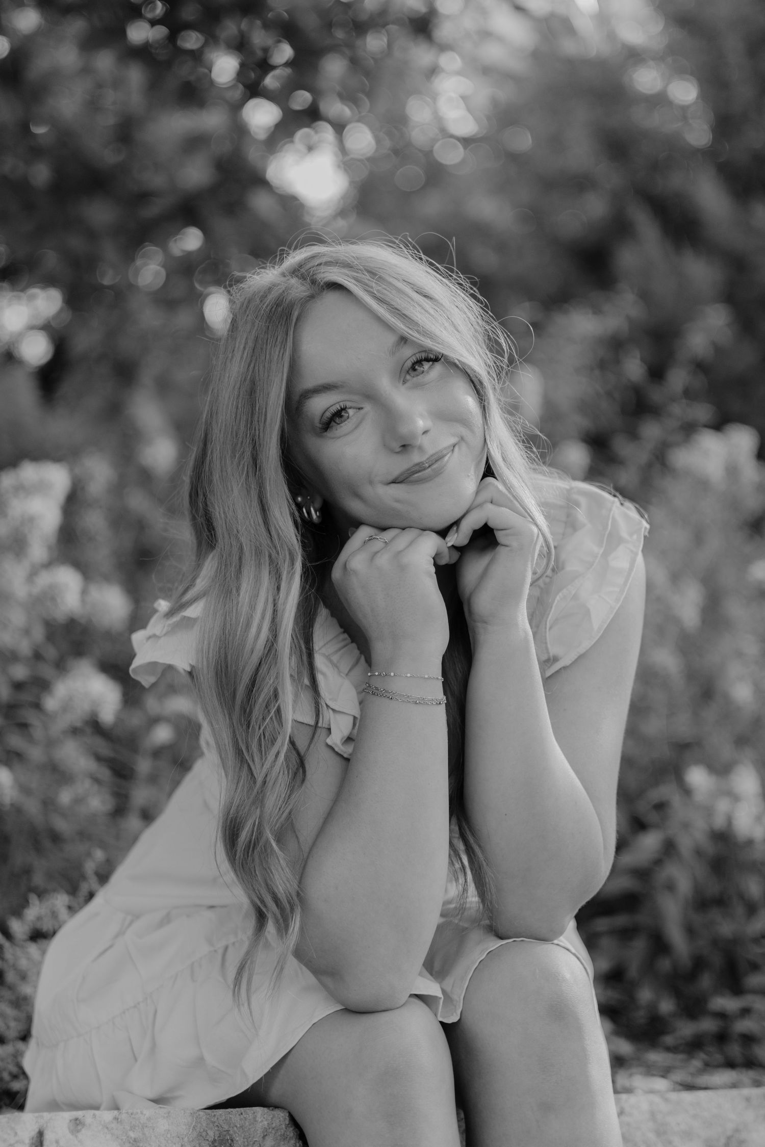 High school senior portrait taken during a senior photography session in  Kansas.