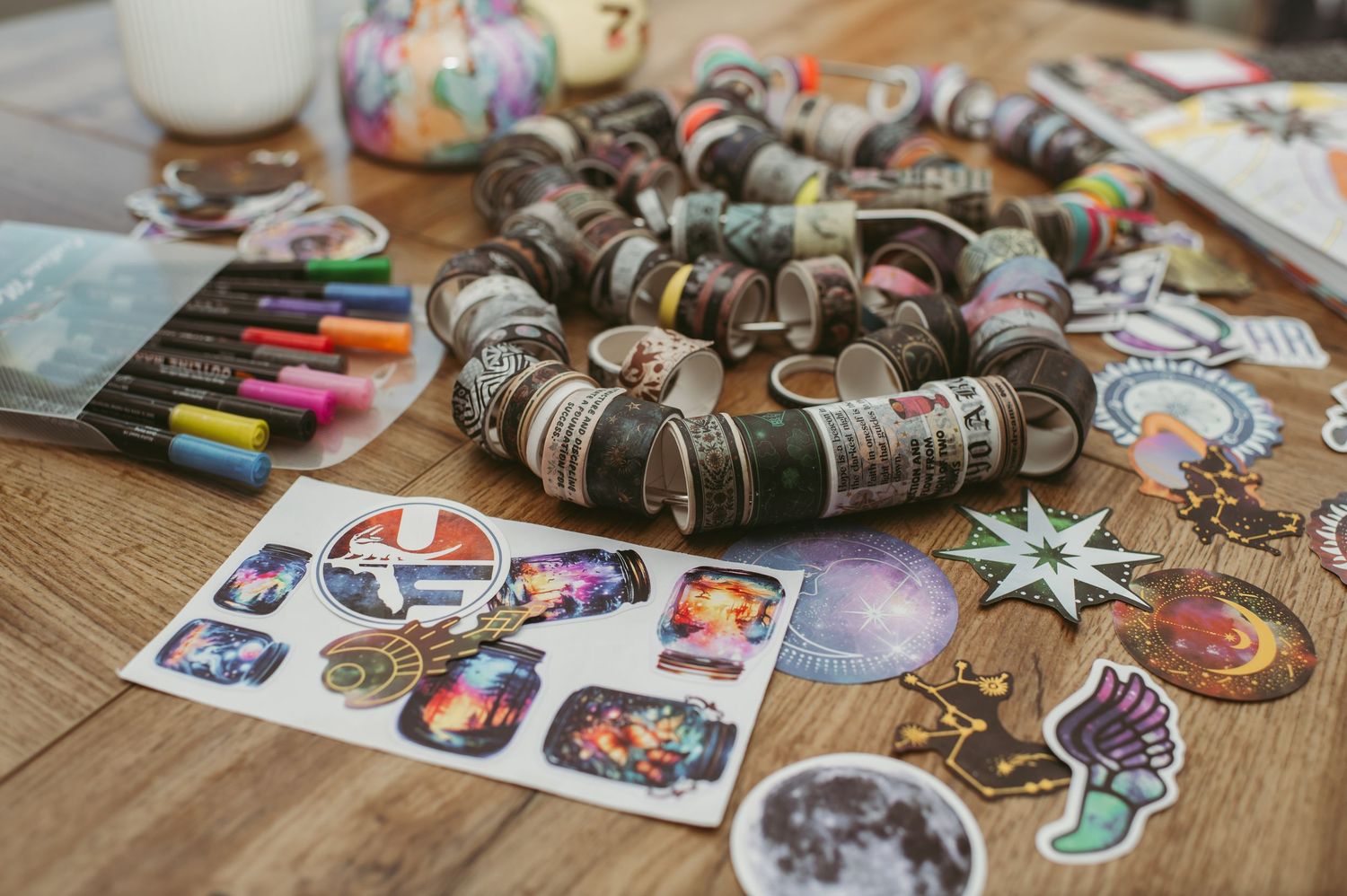 a creative image taken in Moyock, NC of craft supplies.