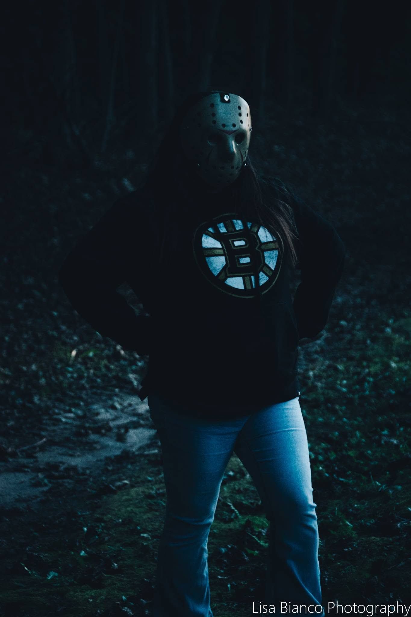Jason vorhees photoshoot in  amsterdam ny for a horror mini session