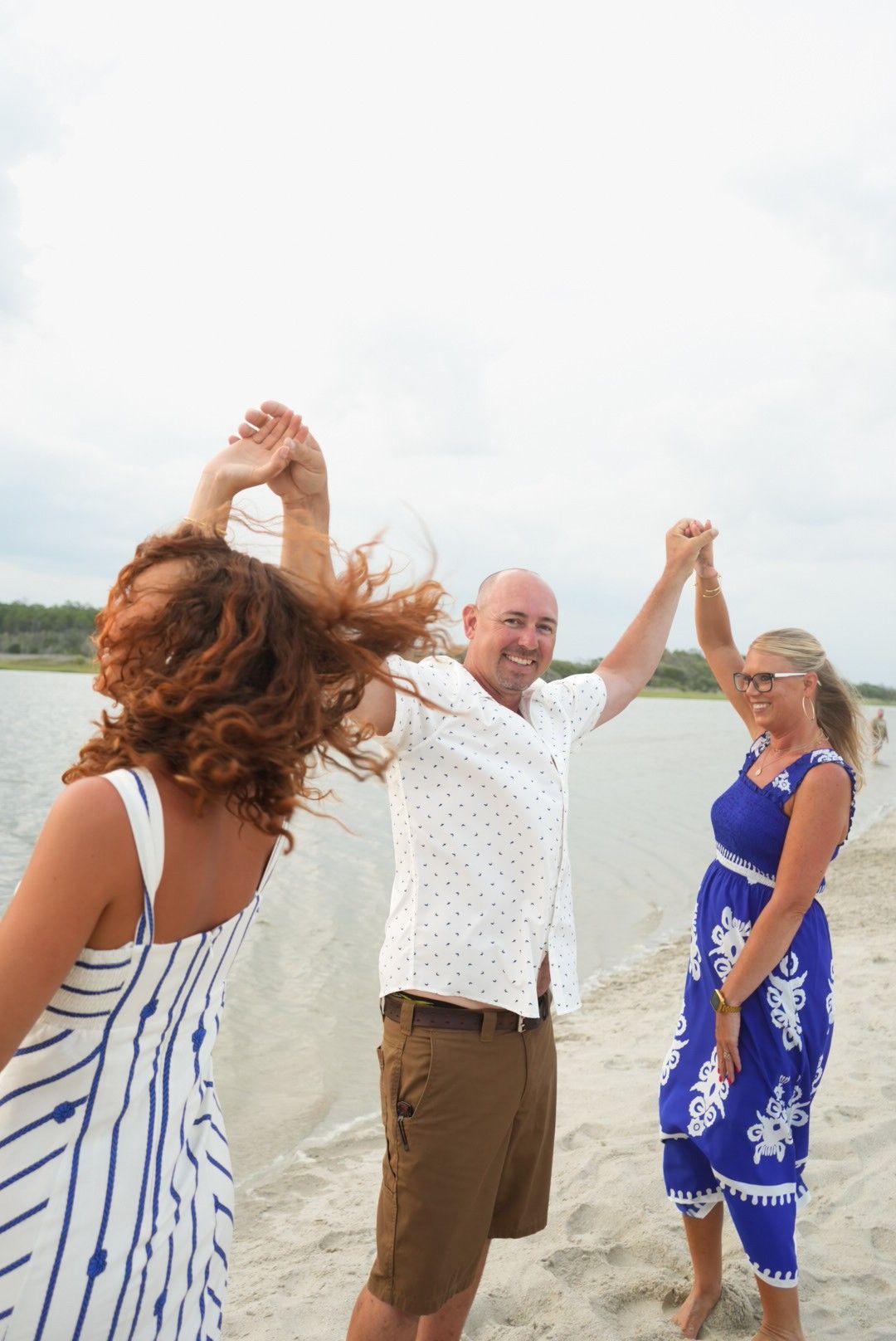 Family photoshoot on the beach in Pawleys Island, SC.