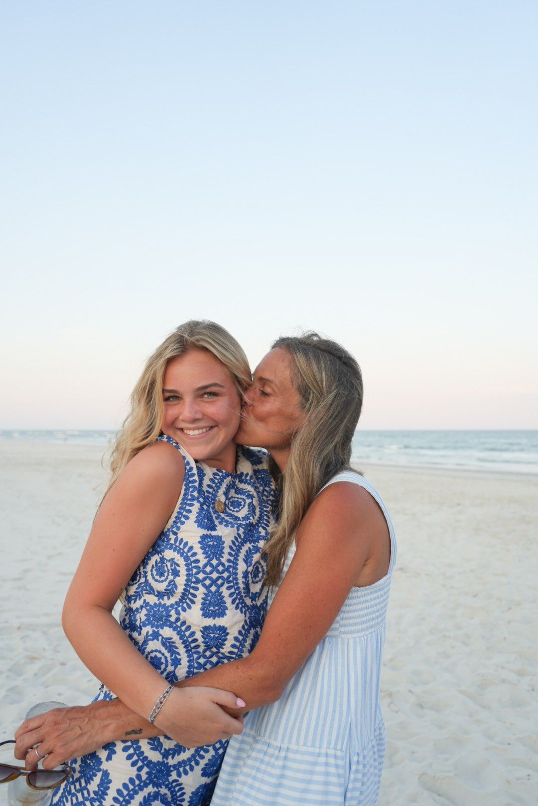 Mother and daughter photoshoot on the beach in South Carolina.