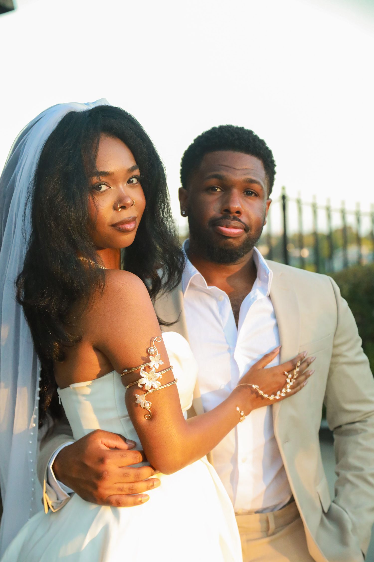 2 newly married weds