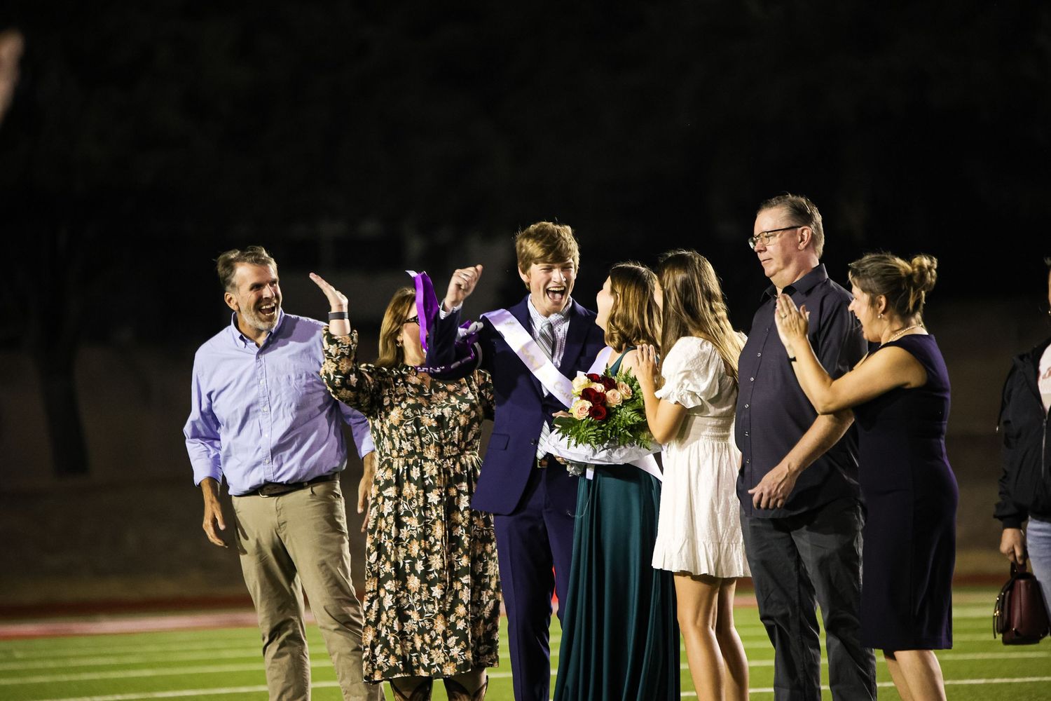 R.L. Paschal High School band nominated the Homecoming King and Queen to celebrate after winning the royalty positions.